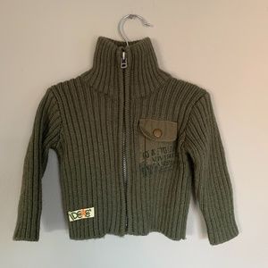 Idexe full zip baby sweater